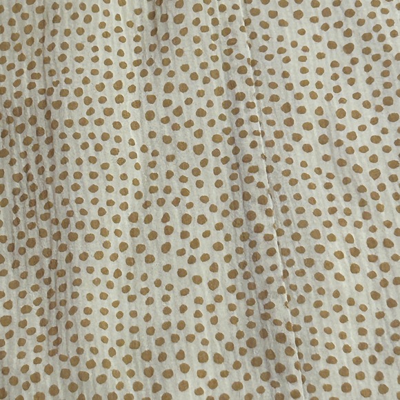 Vineyard Vines Women S Polka Dot Silk Blend Long Sleeve Pleated Blouse Top‎ - Picture 5 of 8